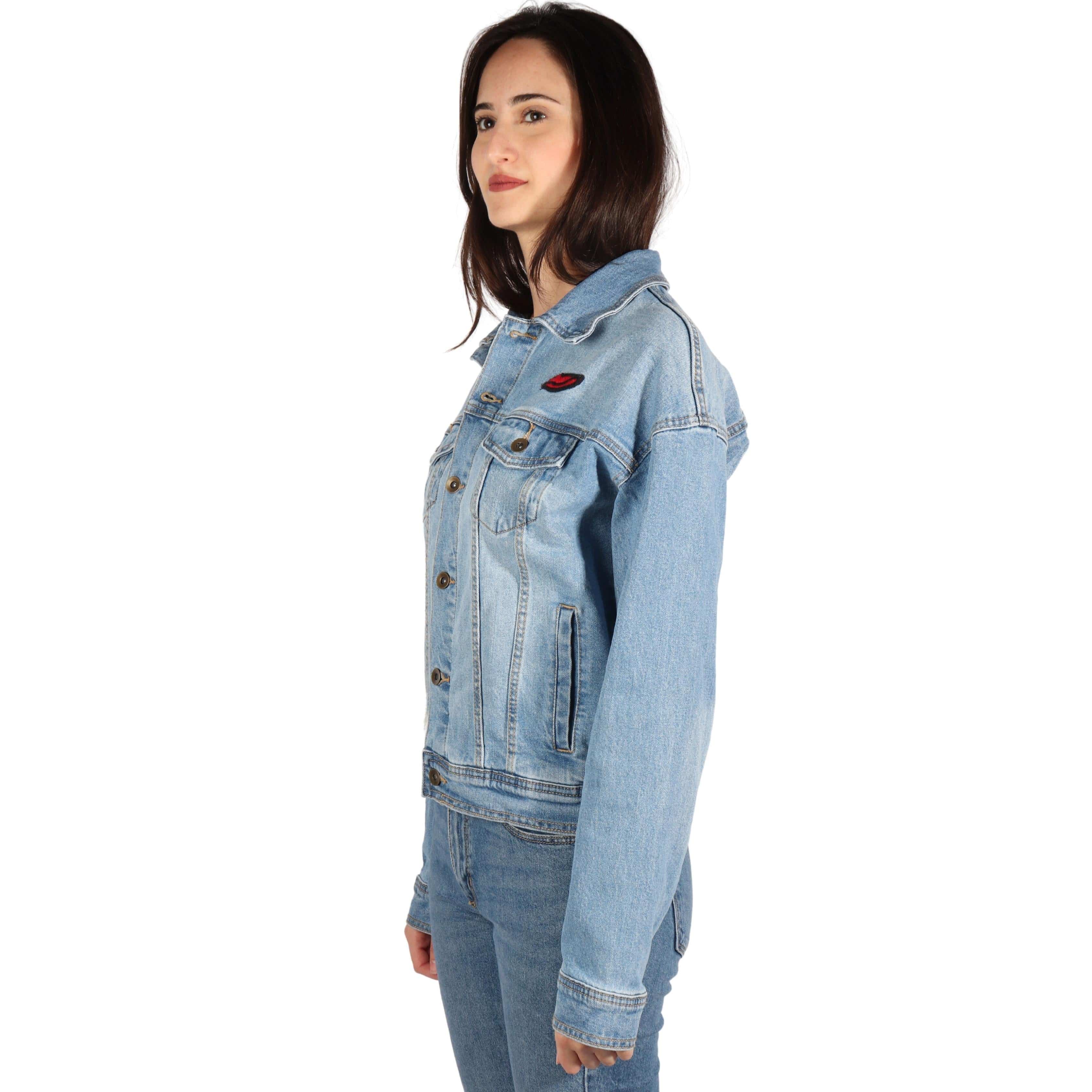 2017 New Brand Womens Oversized Denim Jacket With Floral Embroidery  Wholesale Uwback Windbreak Denim Coat TB1274 From Goodly3128, $31.15 |  DHgate.Com